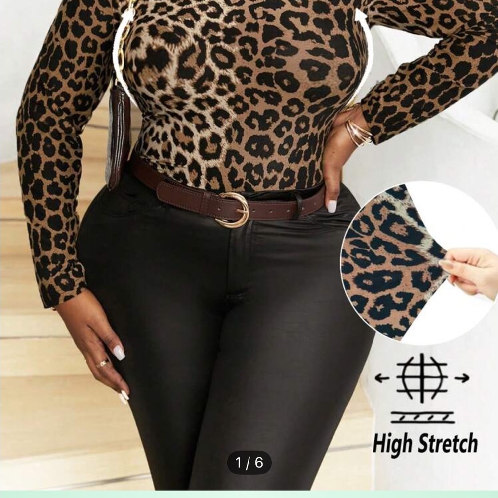 Leopard Print High Stretch Bodysuit